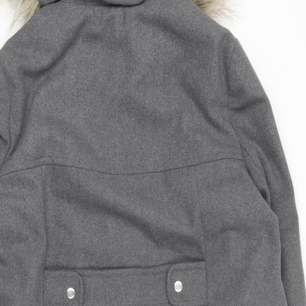 George Womens Grey   Overcoat Coat Size 16