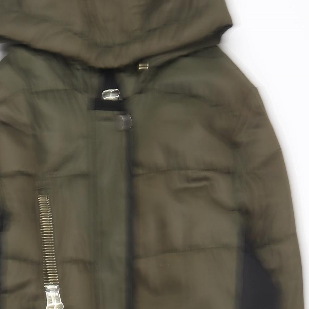Dorothy Perkins Womens Green   Puffer Jacket Coat Size 14