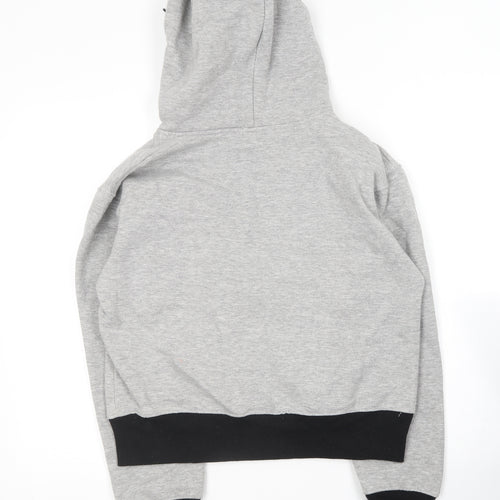 Boogy Girls Grey  Cotton Full Zip Hoodie Size L