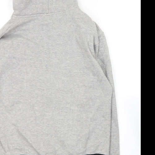 Boogy Girls Grey  Cotton Full Zip Hoodie Size L