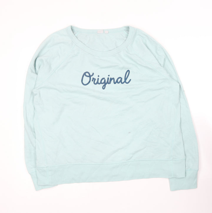 Gap Womens Green  Cotton Pullover Sweatshirt Size XL