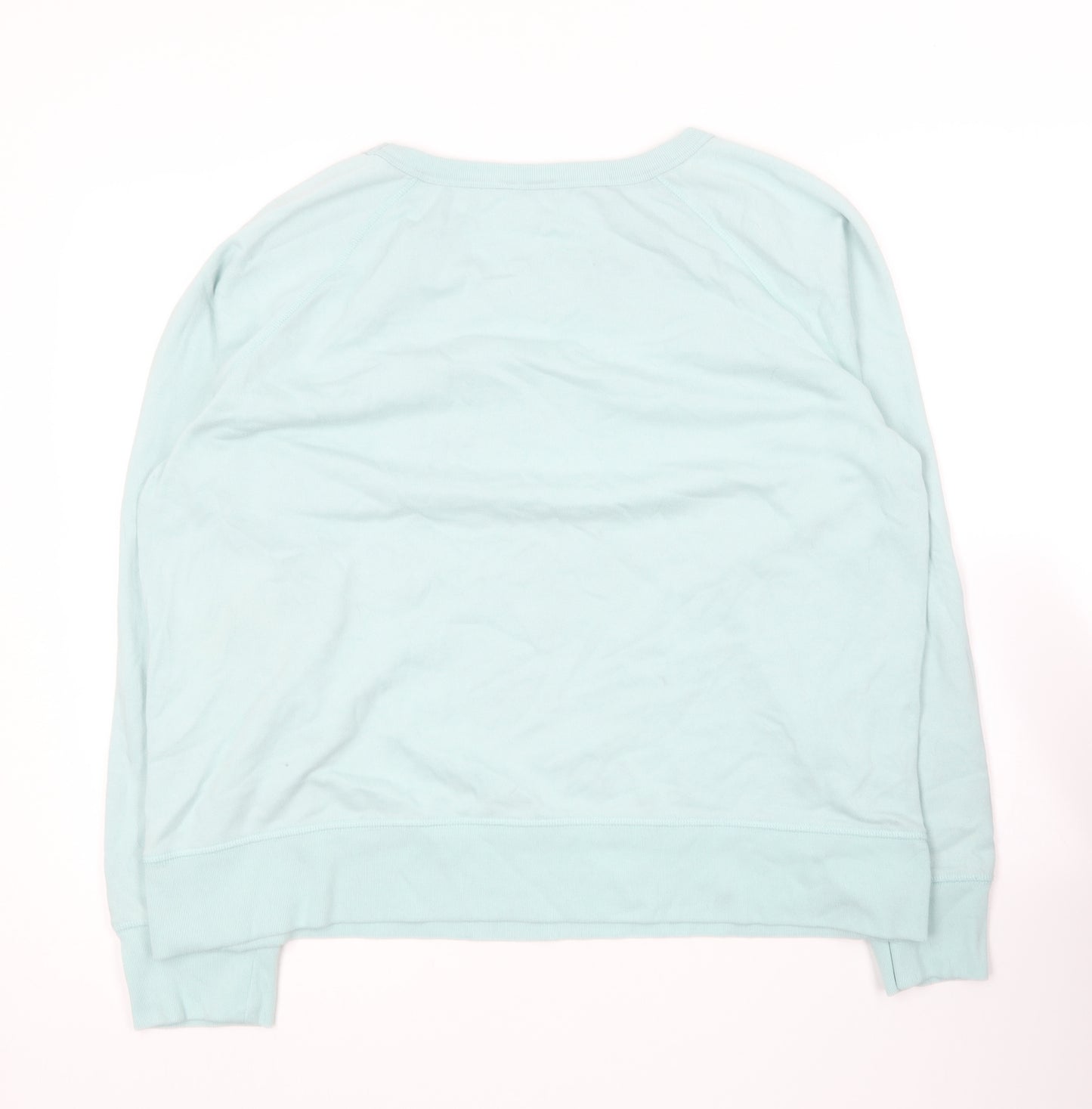 Gap Womens Green  Cotton Pullover Sweatshirt Size XL