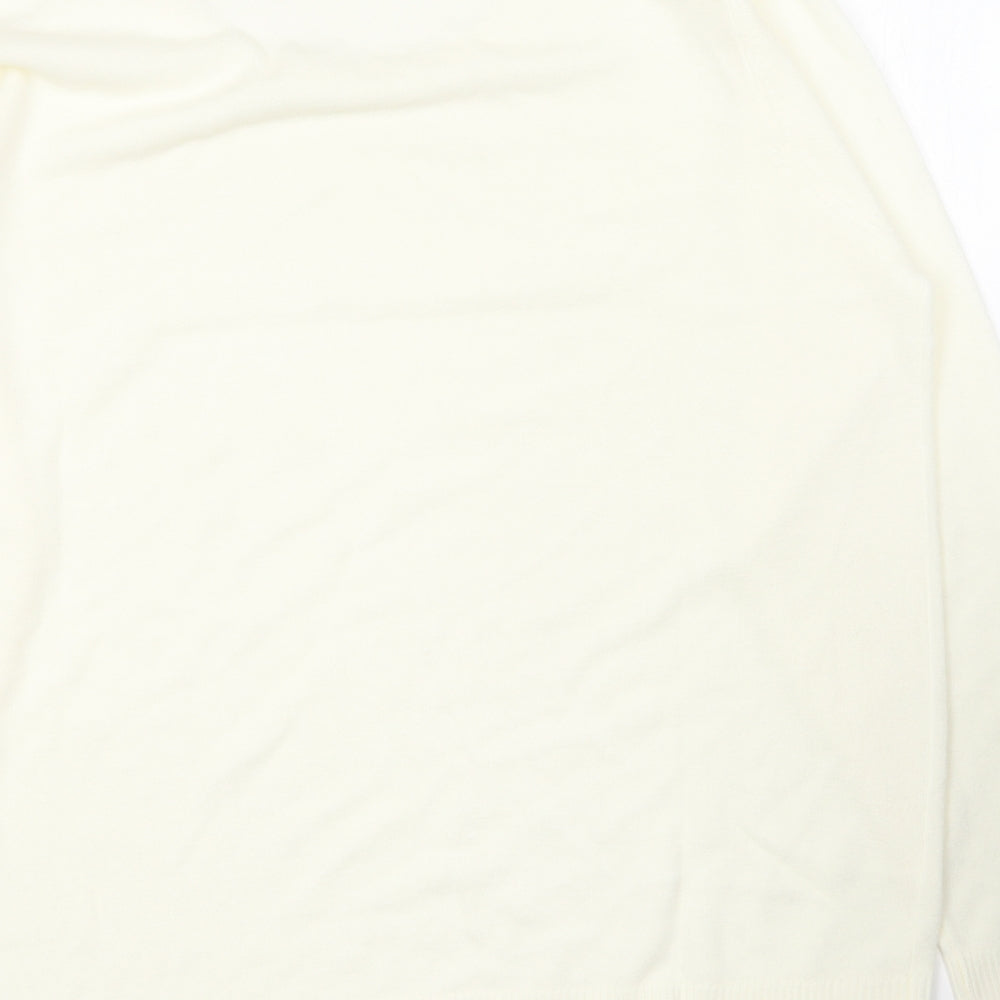 Damart Womens Ivory Round Neck  Acrylic Pullover Jumper Size 18