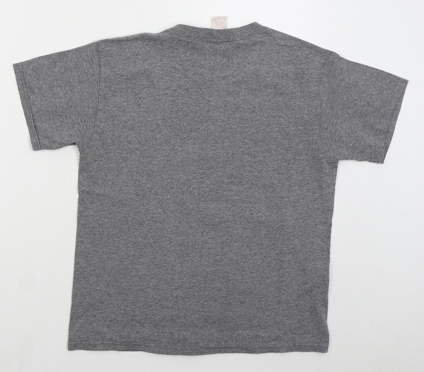 Gildan Boys Grey  Cotton Basic T-Shirt Size M Crew Neck Pullover - Don't Try This At Home