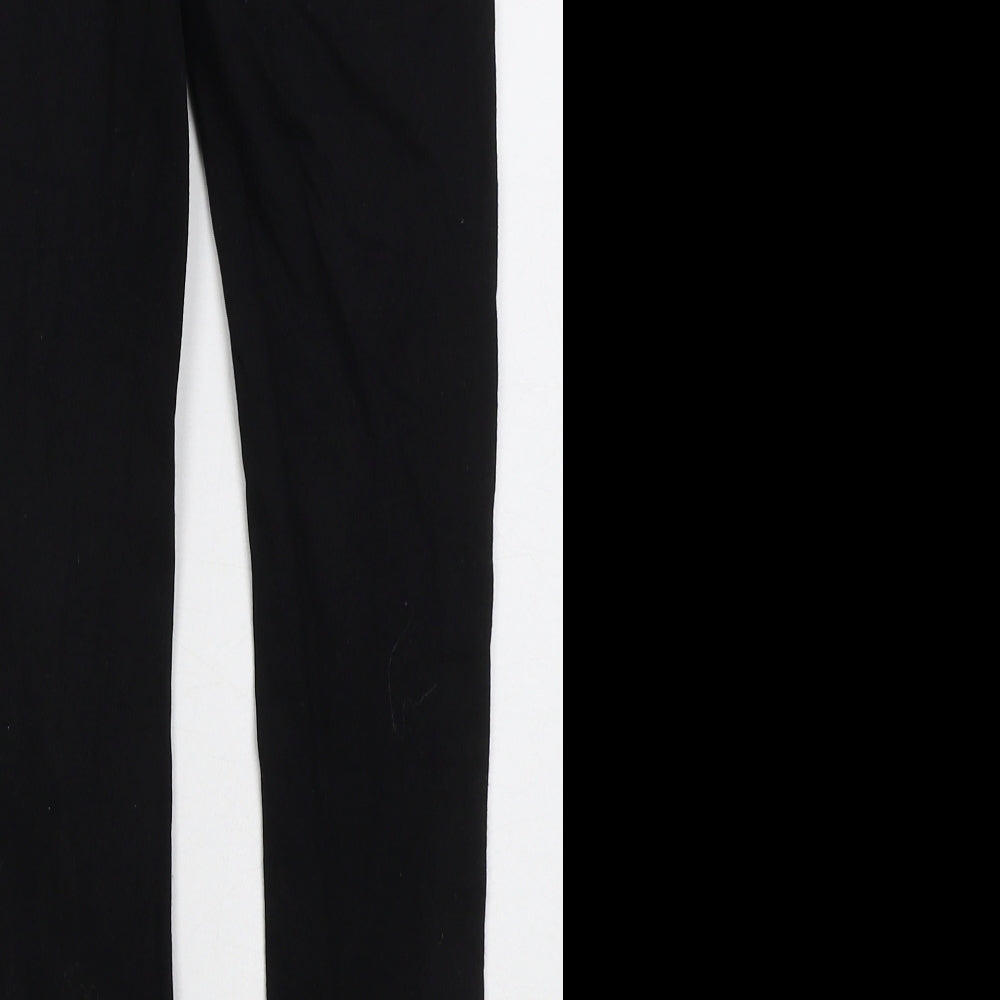 H&M Girls Black  Cotton Carrot Trousers Size 10 Years  Regular