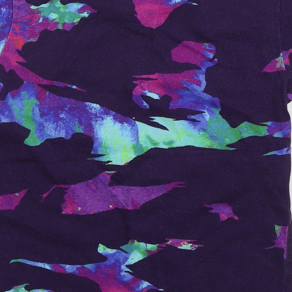 NEXT Boys Purple  Cotton Basic T-Shirt Size 3-4 Years Crew Neck Pullover - Little Legend