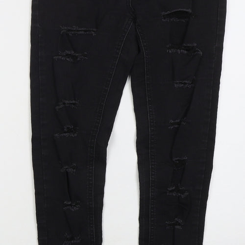 Parisian Womens Black  Cotton Skinny Jeans Size 8 L28 in Regular Button