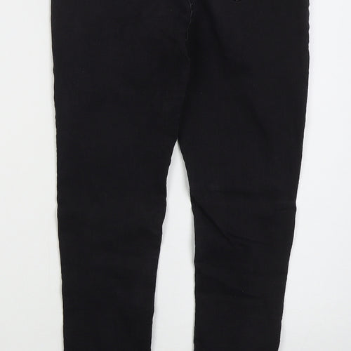 Parisian Womens Black  Cotton Skinny Jeans Size 8 L28 in Regular Button