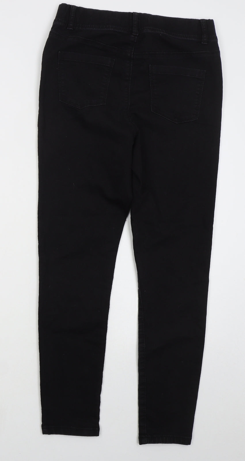 Pep&Co Womens Black  Cotton Jegging Jeans Size 12 L27 in Regular
