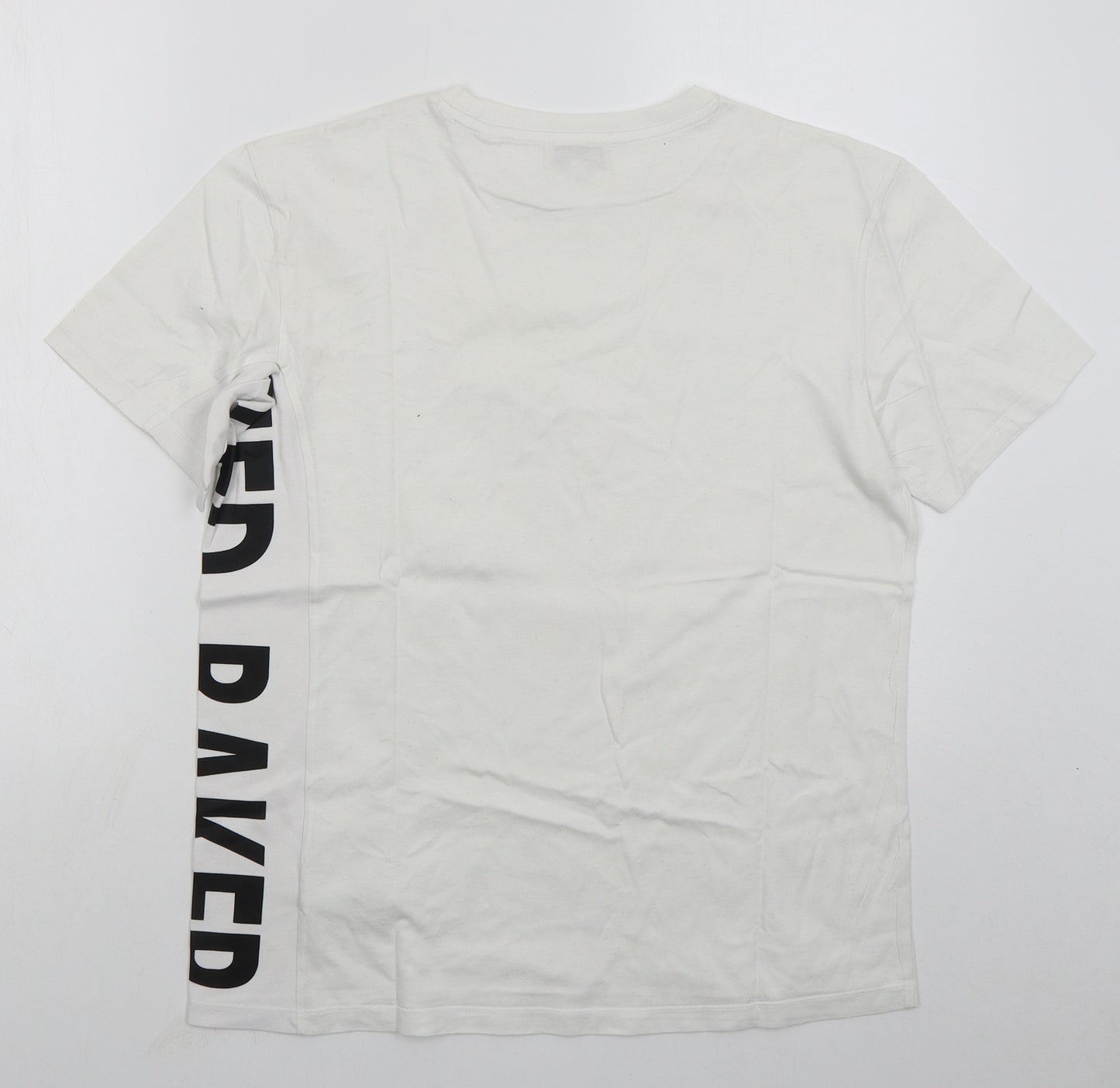 Ted Baker Mens White  Cotton  T-Shirt Size M Crew Neck