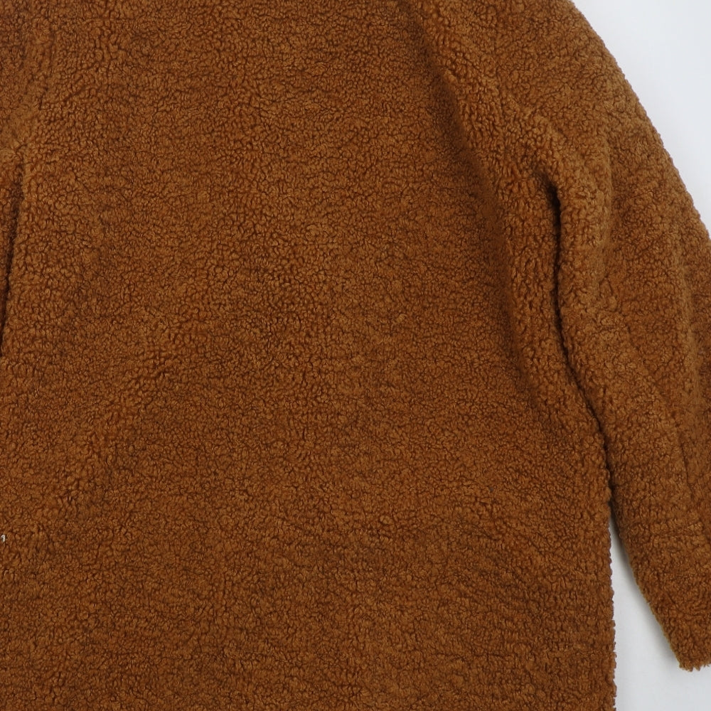 Papaya Womens Brown   Pea Coat Coat Size 14  Button