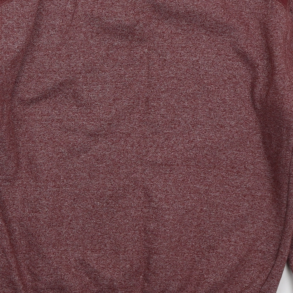 MAN Mens Red  Cotton Pullover Sweatshirt Size S