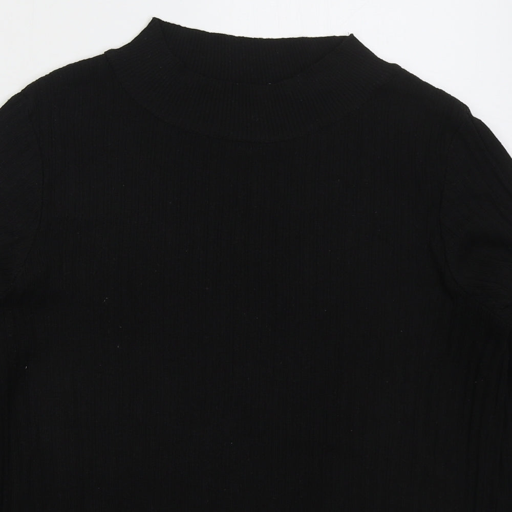 Primark Womens Black Crew Neck  Polyester Pullover Jumper Size 18