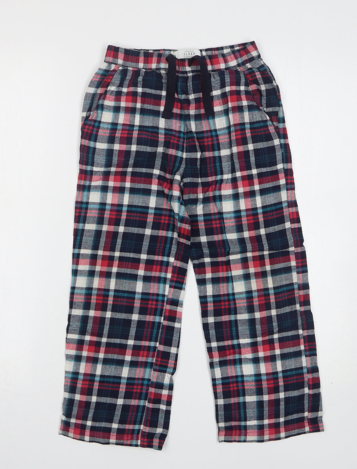 Debenhams Boys Multicoloured Plaid Cotton  Pyjama Pants Size 6-7 Years