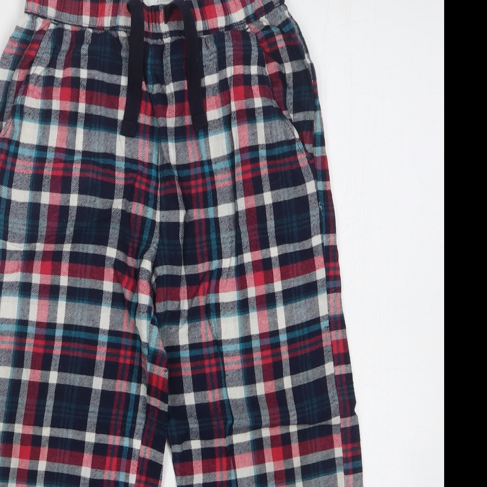 Debenhams Boys Multicoloured Plaid Cotton  Pyjama Pants Size 6-7 Years