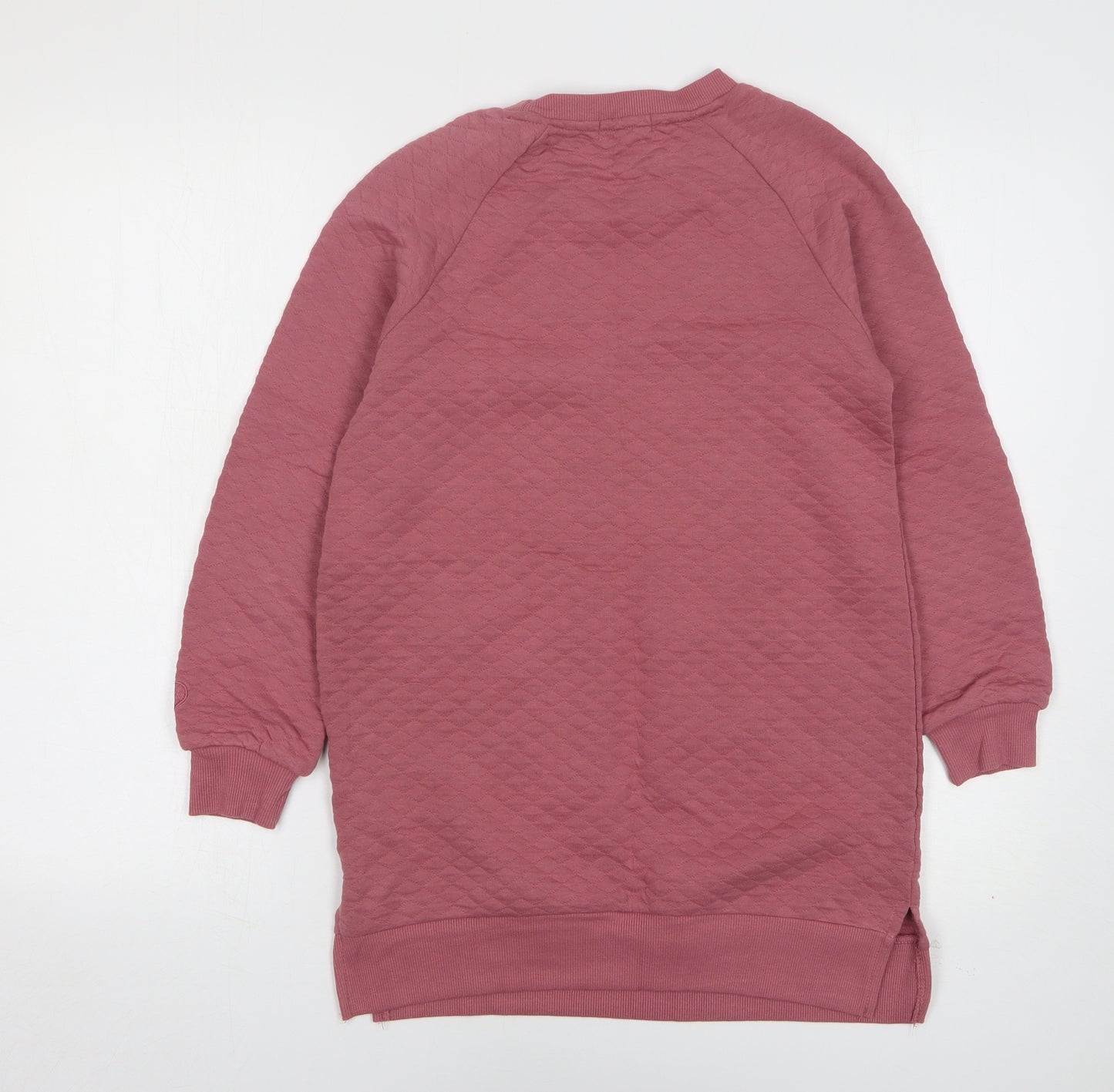 Primark Girls Pink  Cotton Jumper Dress  Size 11-12 Years  Round Neck