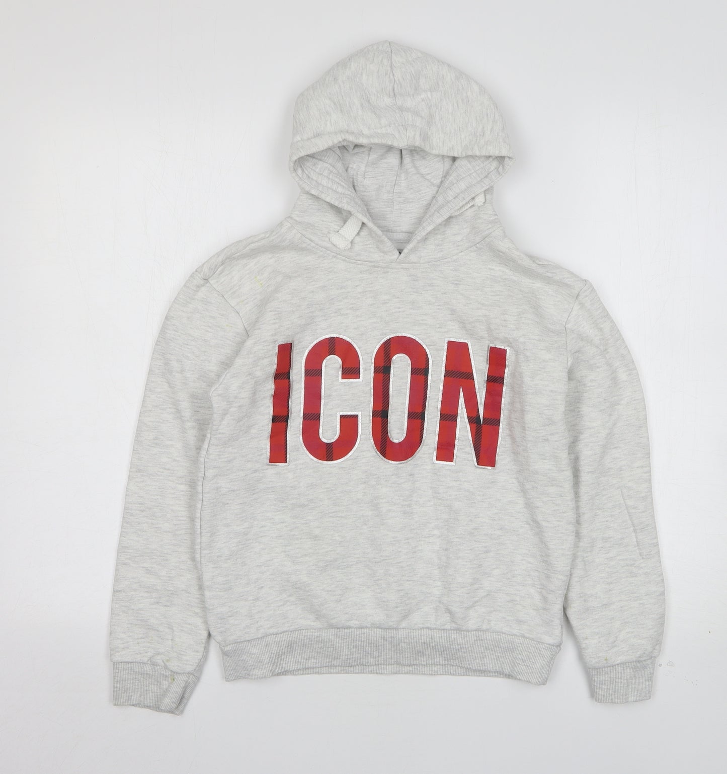 Primark Girls Grey  Cotton Pullover Hoodie Size 10-11 Years