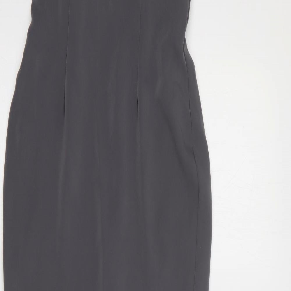 Jarlo Womens Grey  Polyester A-Line  Size 6  Round Neck