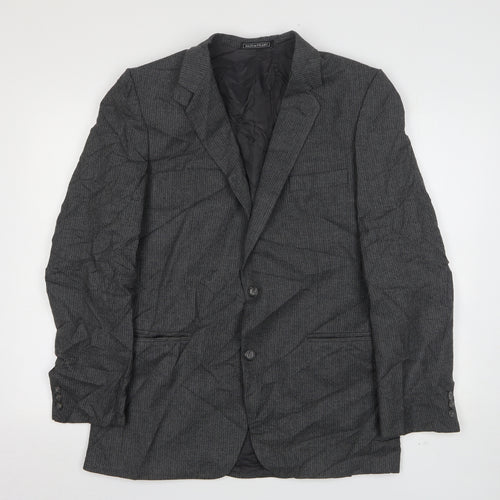 Skopes Mens Grey Striped Wool Jacket Suit Jacket Size 40