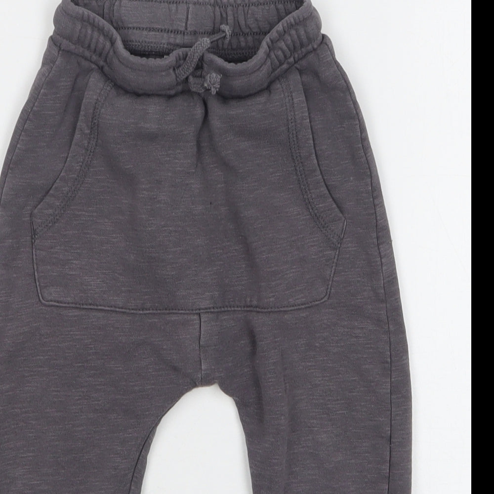 George Boys Grey  Cotton Sweatpants Trousers Size 2-3 Years  Regular