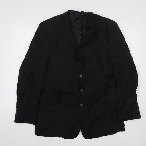 NEXT Mens Black  Wool Jacket Suit Jacket Size 42