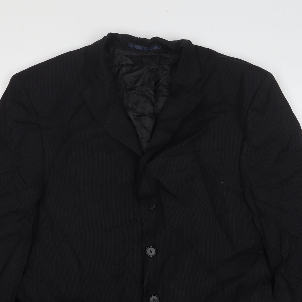 NEXT Mens Black  Wool Jacket Suit Jacket Size 42