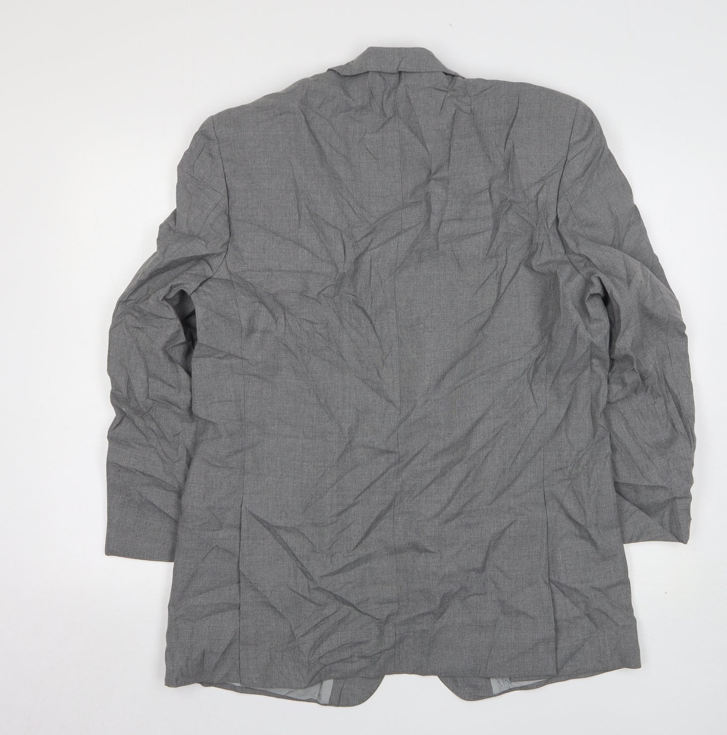 Trevira Mens Grey  Wool Jacket Suit Jacket Size 44