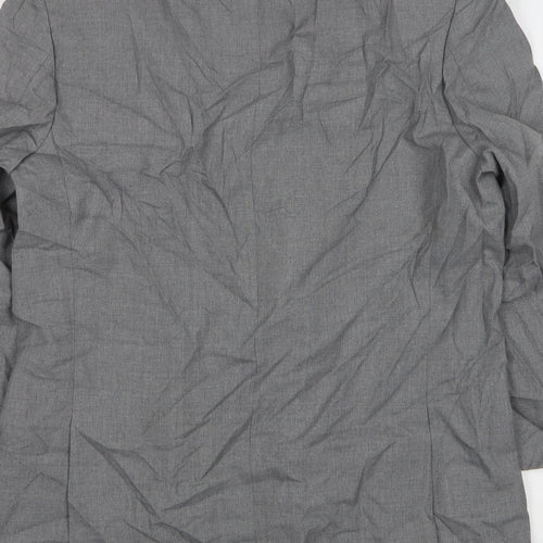 Trevira Mens Grey  Wool Jacket Suit Jacket Size 44