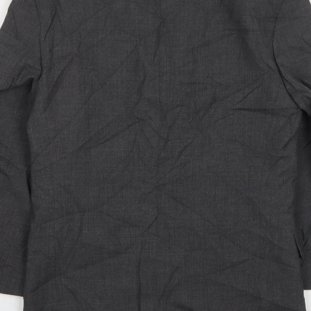Varteks Mens Grey  Wool Jacket Suit Jacket Size 36