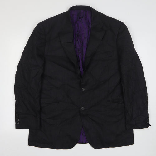 Marks and Spencer Mens Grey  Wool Jacket Suit Jacket Size 44