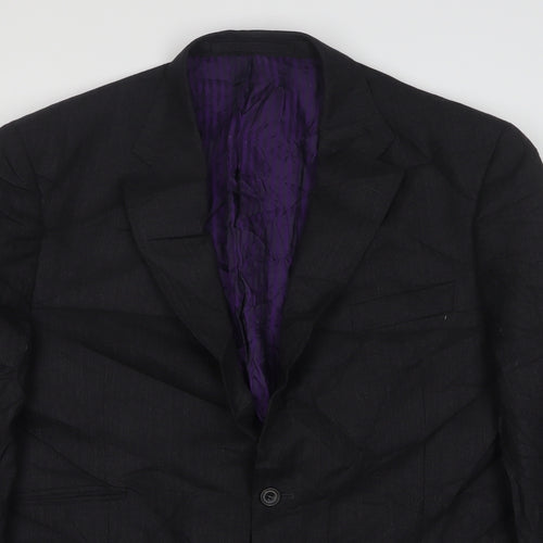 Marks and Spencer Mens Grey  Wool Jacket Suit Jacket Size 44