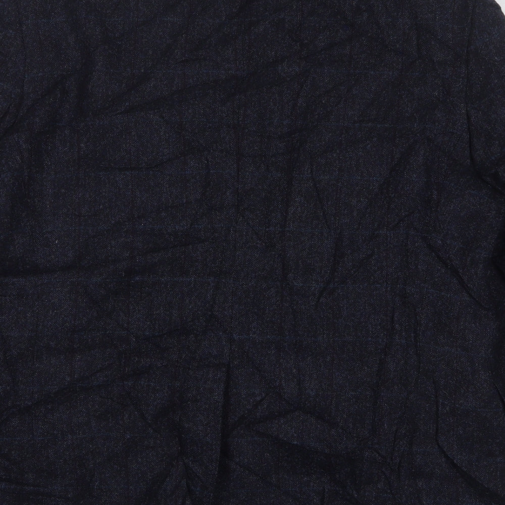 Marks and Spencer Mens Blue  Wool Jacket Suit Jacket Size 44