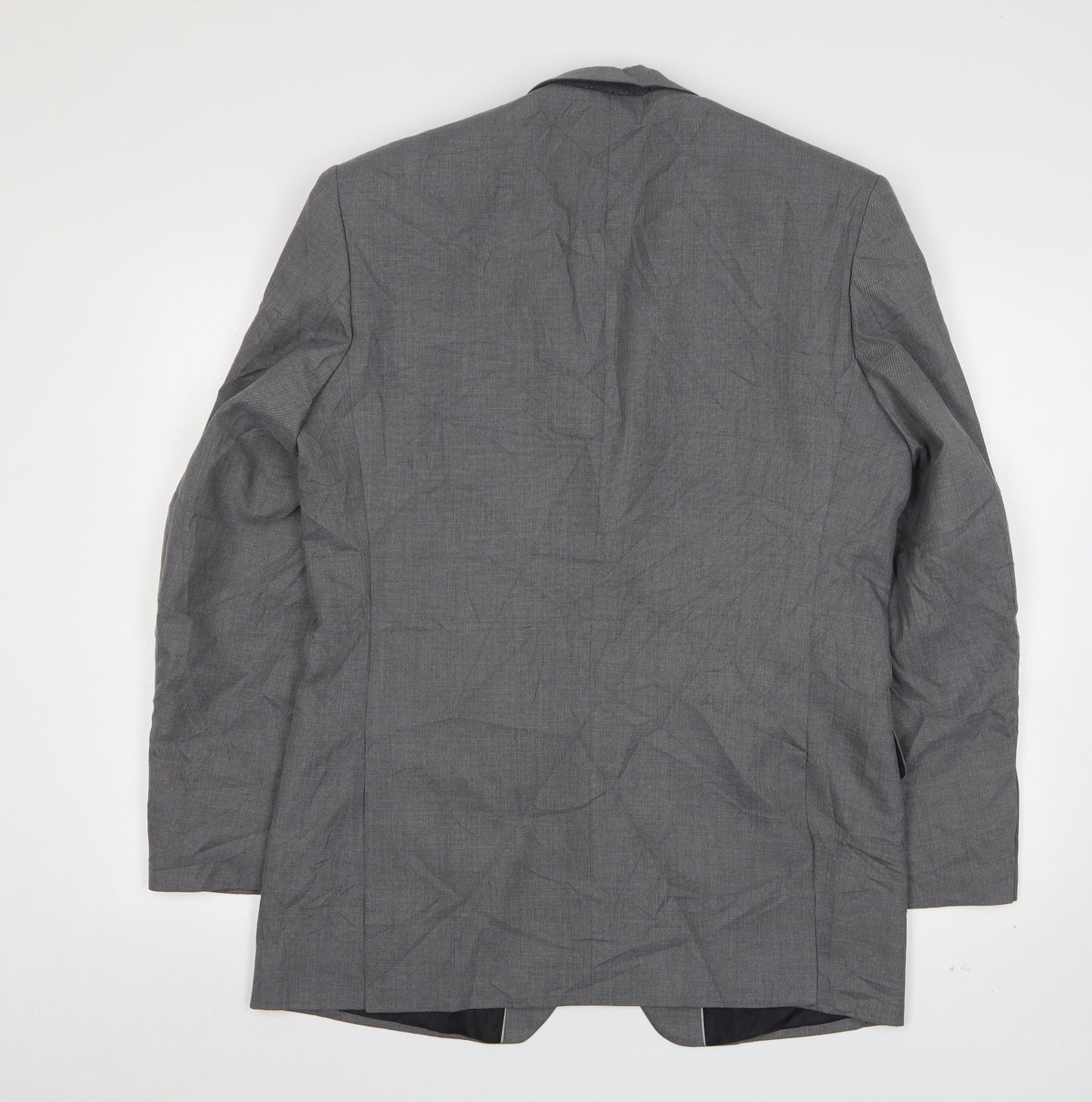 Burton  Mens Grey  Polyester Jacket Suit Jacket Size 38
