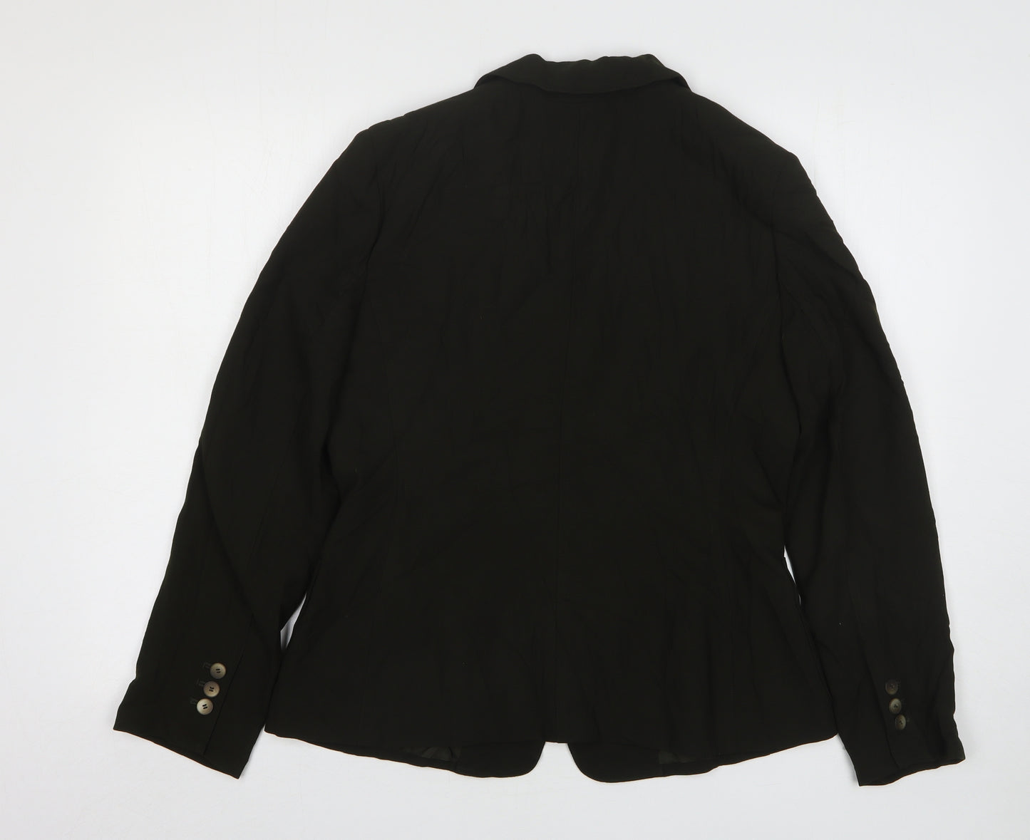 Anne Klein  Womens Green  Wool Jacket Suit Jacket Size 10