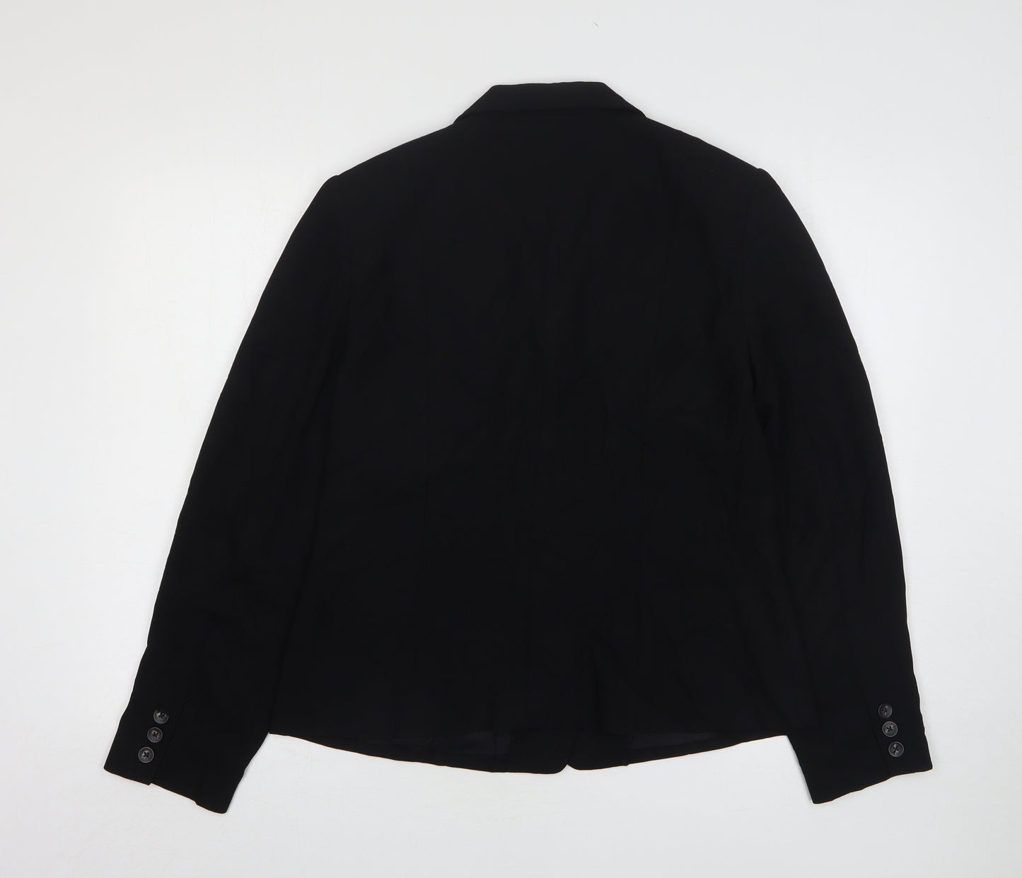 Rafaella Womens Black  Polyester Jacket Suit Jacket Size 12