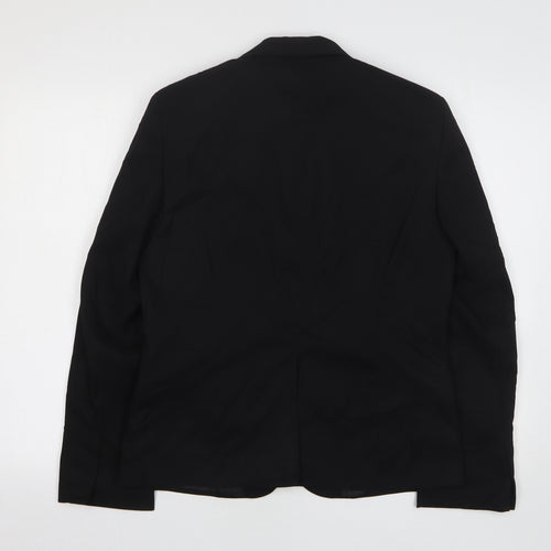 Kit Womens Black  Polyester Jacket Suit Jacket Size 12