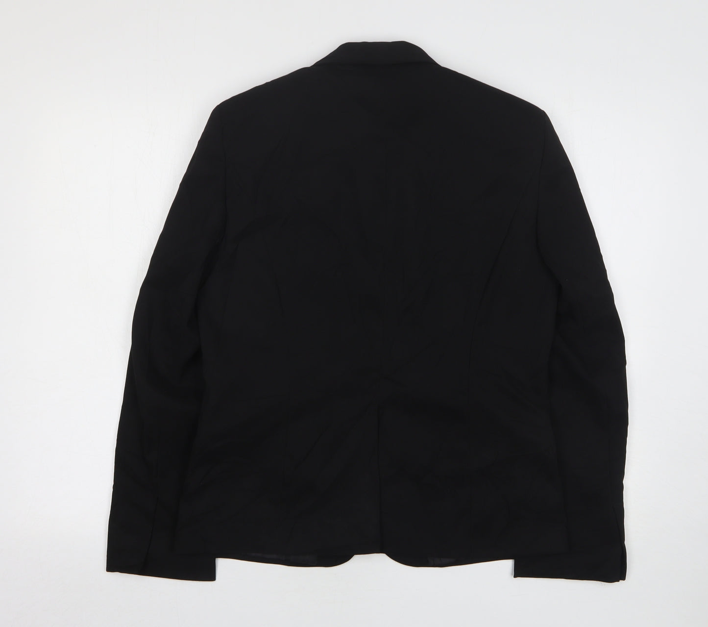 Kit Womens Black  Polyester Jacket Suit Jacket Size 12