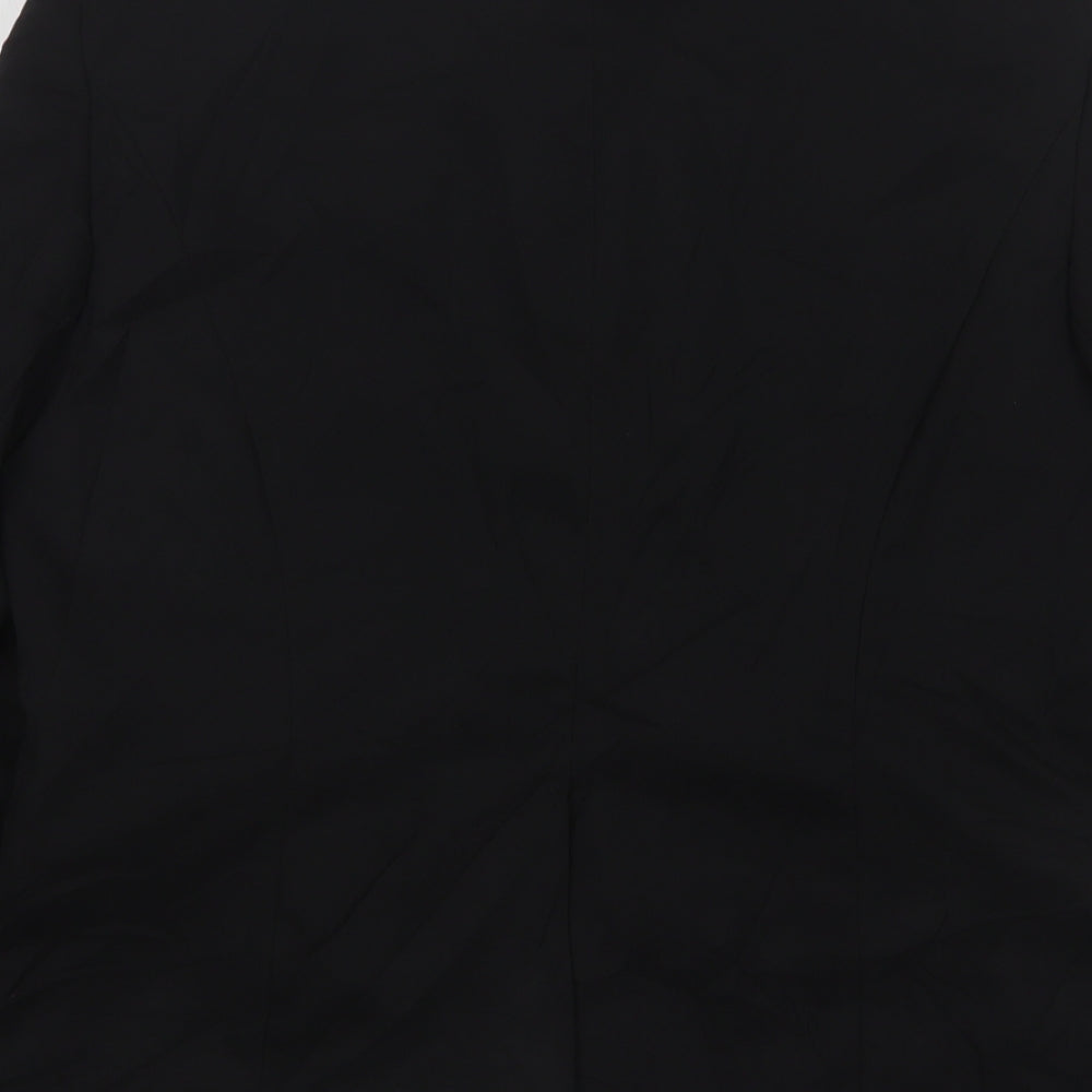 Kit Womens Black  Polyester Jacket Suit Jacket Size 12