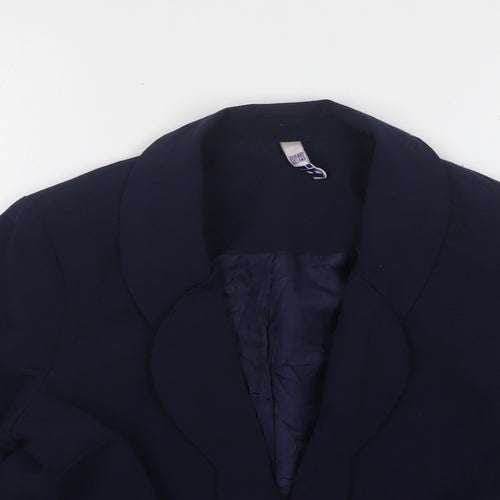 Henry Holland Womens Blue  Polyester Jacket Blazer Size 10