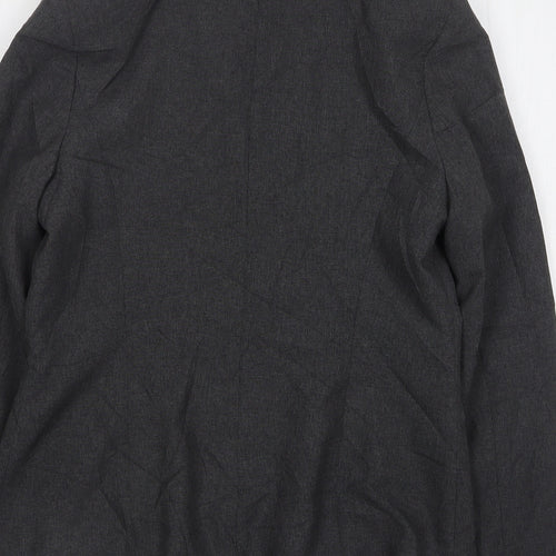 AMARANTO Womens Grey  Polyester Jacket Suit Jacket Size 12