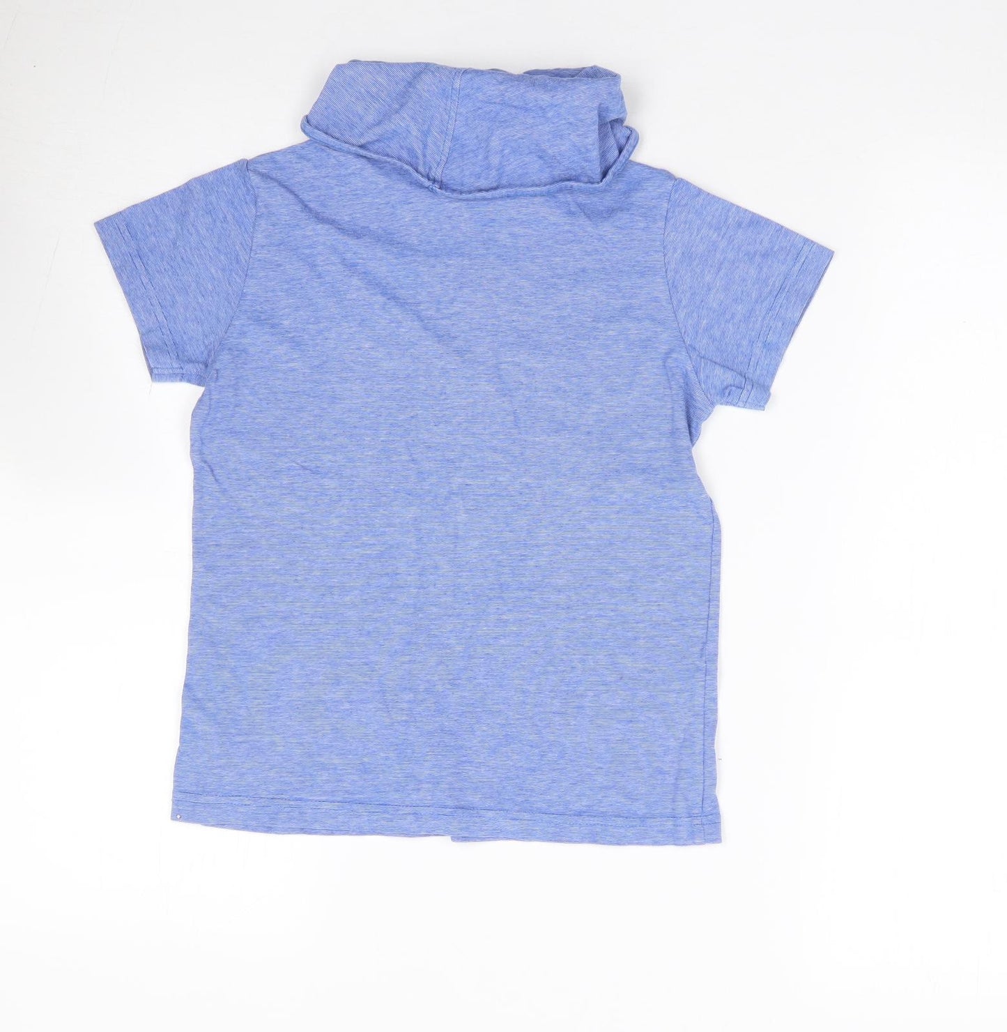 NEXT Boys Blue  100% Cotton Jersey T-Shirt Size 7 Years Roll Neck Pullover