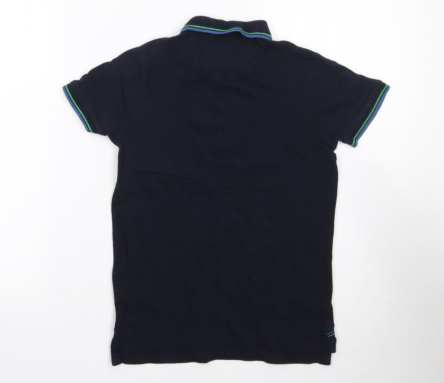 NEXT Boys Blue  100% Cotton Jersey Polo Size 9 Years Collared Pullover
