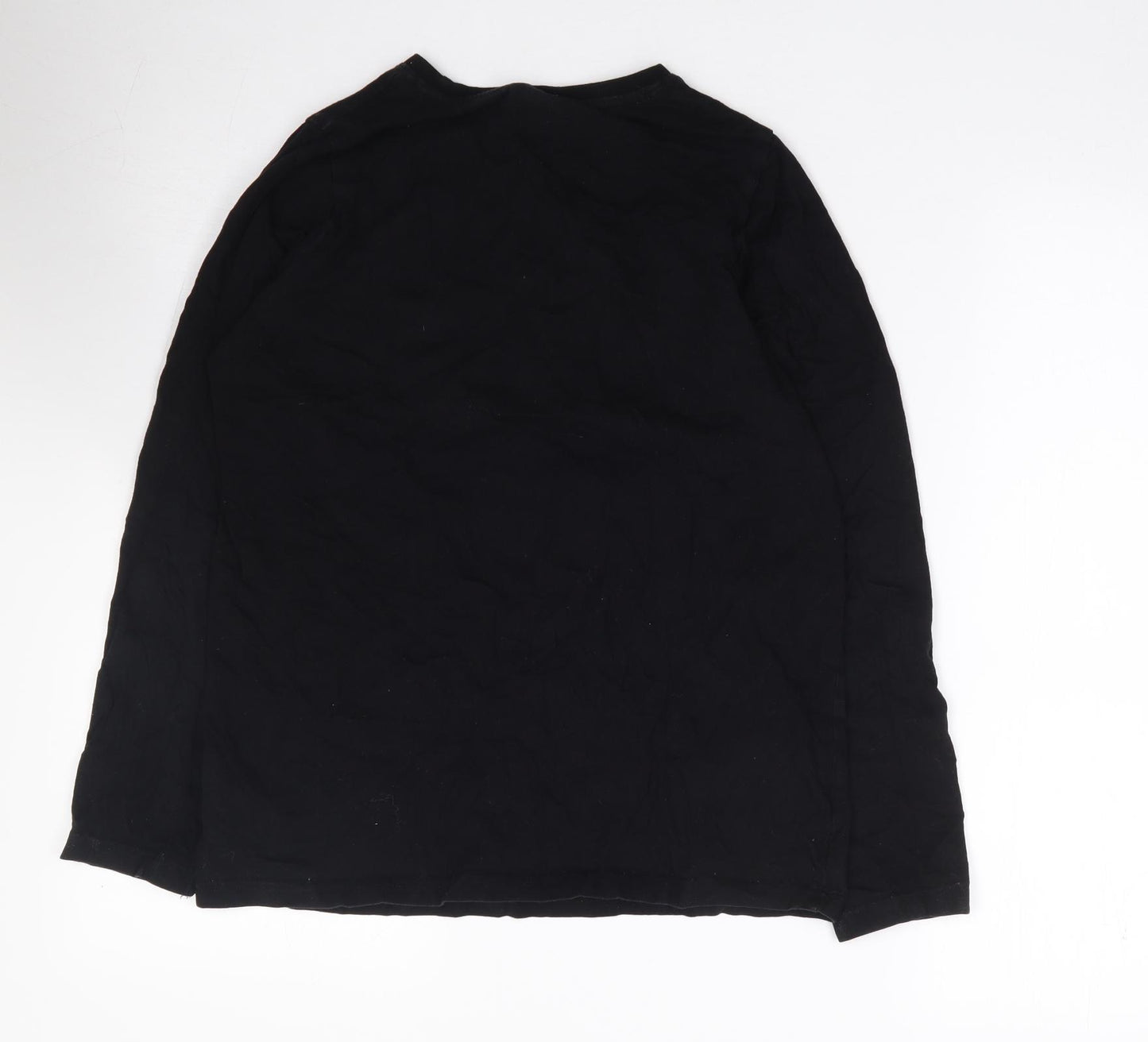 Primark Boys Black  100% Cotton Jersey T-Shirt Size 13-14 Years Crew Neck Pullover - Minecraft