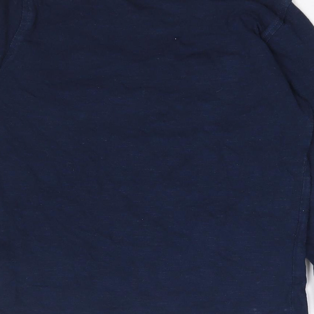 NEXT Boys Blue  100% Cotton Jersey T-Shirt Size 18-24 Months Crew Neck Pullover