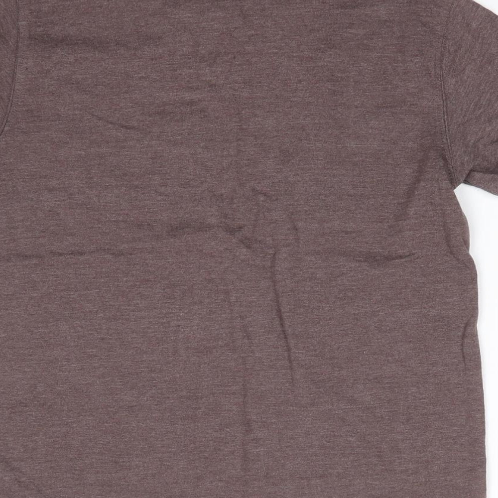 NEXT Boys Brown  Polyester Jersey T-Shirt Size 6 Years Crew Neck Pullover - Shark