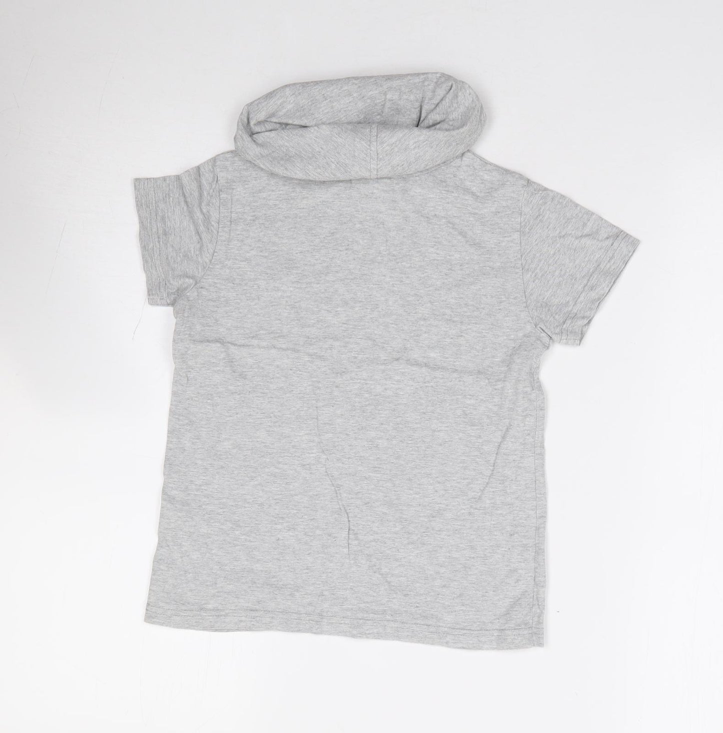 NEXT Boys Grey  100% Cotton Jersey T-Shirt Size 6 Years Roll Neck Pullover