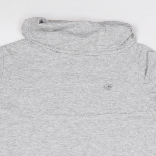 NEXT Boys Grey  100% Cotton Jersey T-Shirt Size 6 Years Roll Neck Pullover