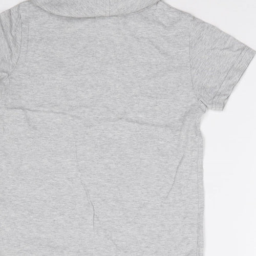 NEXT Boys Grey  100% Cotton Jersey T-Shirt Size 6 Years Roll Neck Pullover