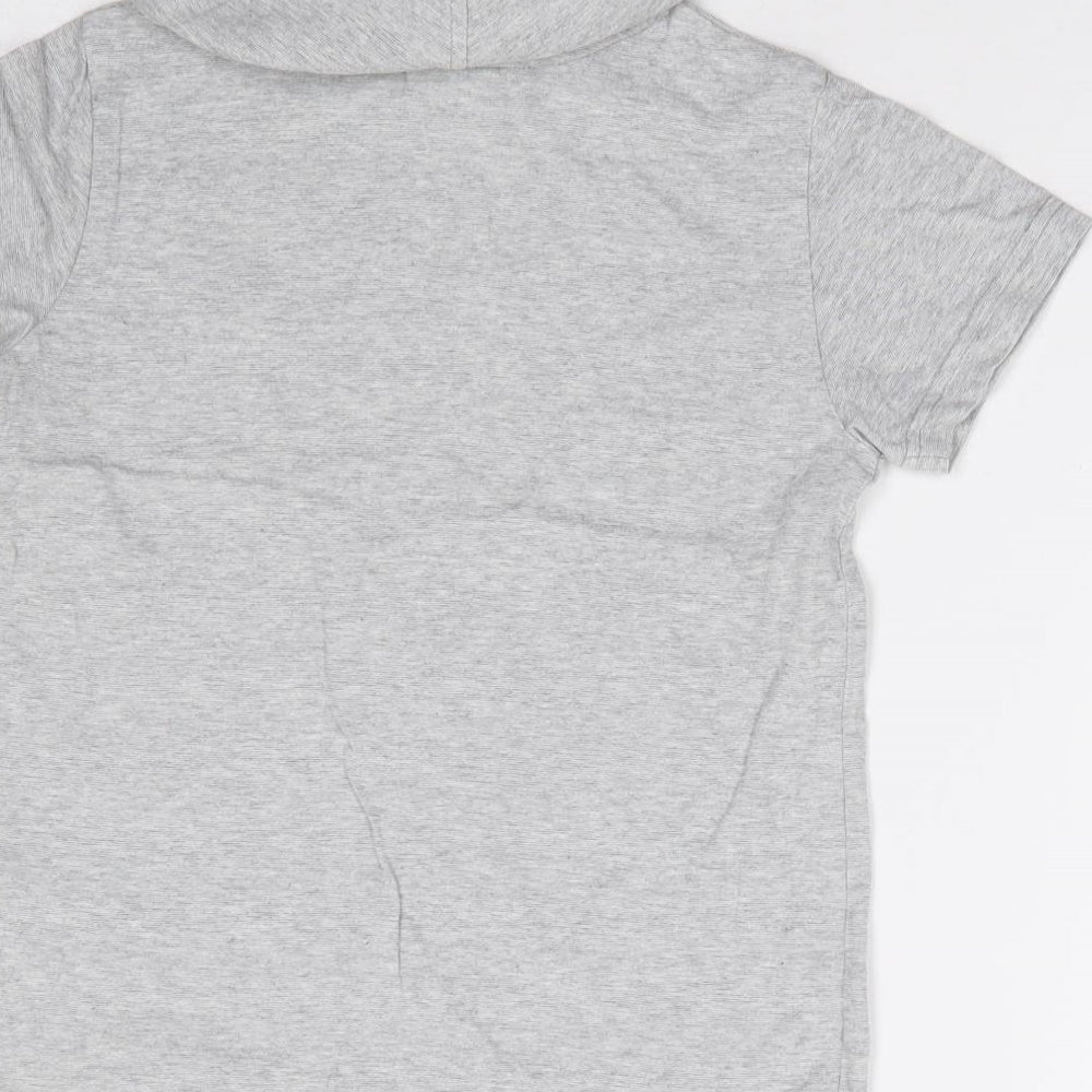 NEXT Boys Grey  100% Cotton Jersey T-Shirt Size 6 Years Roll Neck Pullover