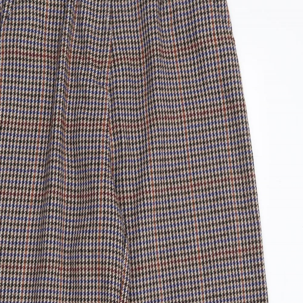 Native youth Womens Multicoloured Herringbone Polyester Trousers  Size M L30 in Regular Zip